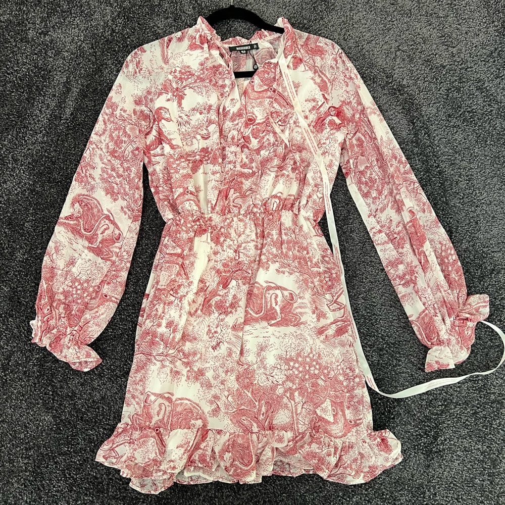 Missguided flowy printed dress